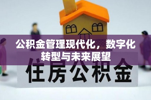 长城公积金管理现代化，数字化转型与未来展望