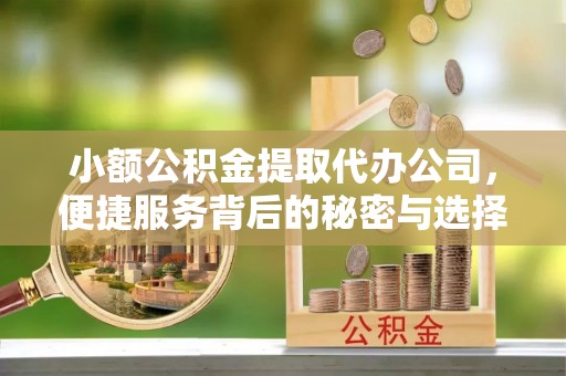 长城小额公积金提取代办公司，便捷服务背后的秘密与选择指南